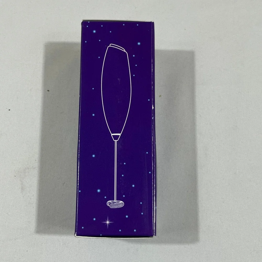 MoonBrew Handheld Milk Frother Purple Battery Operated New In Box